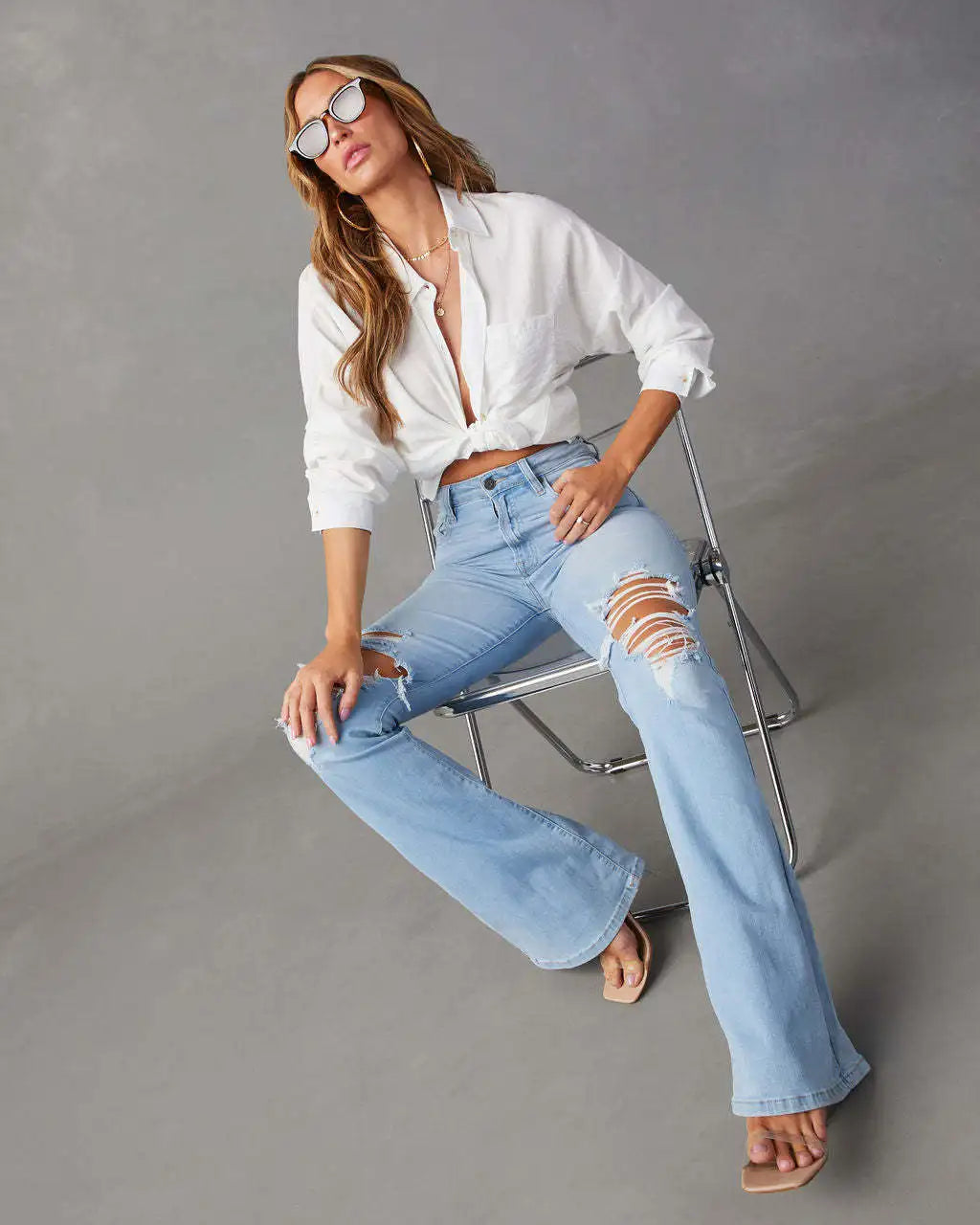 Skyline Flare Denim Pants