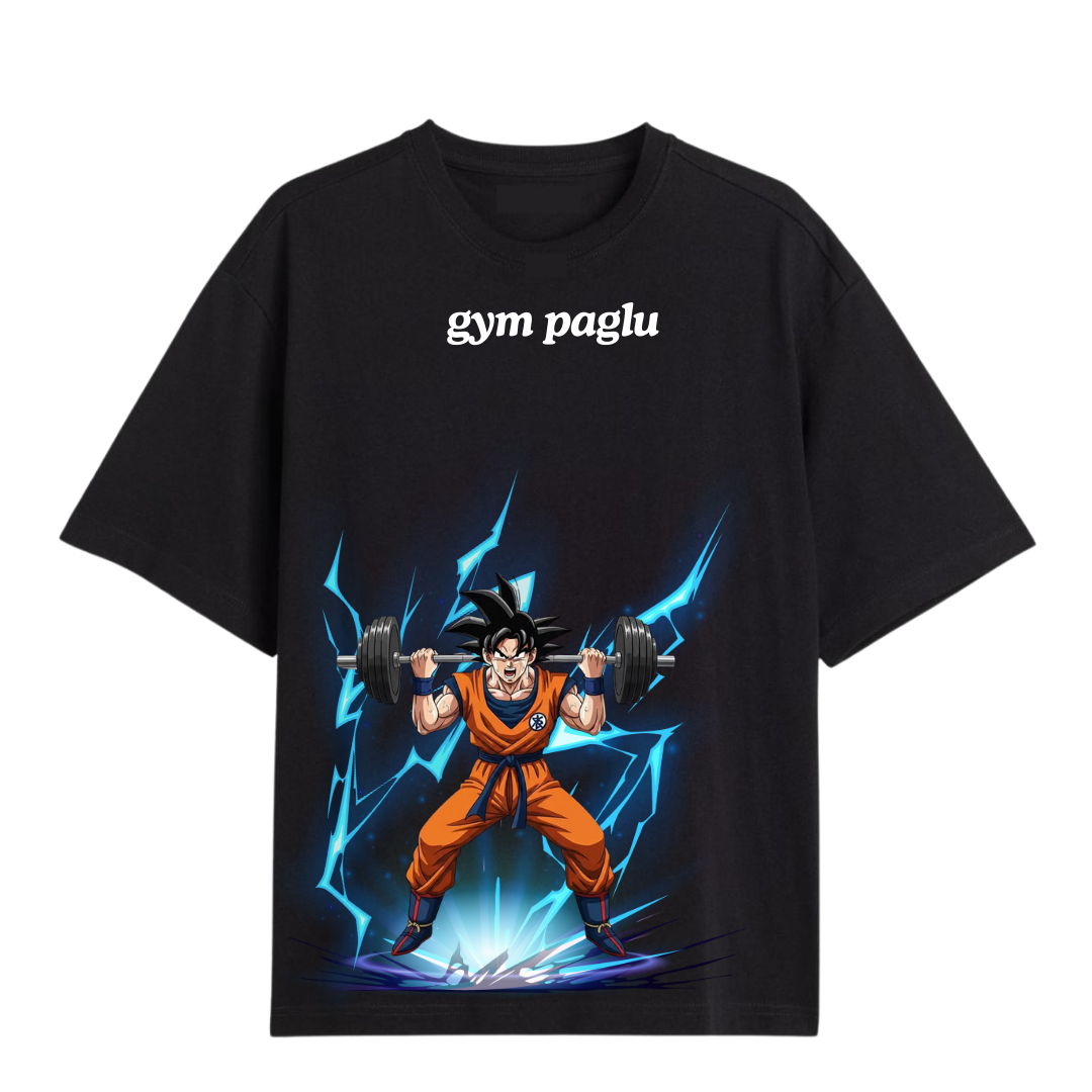 Gym Paglu Goku Oversized Tee