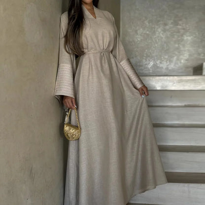 Elegant Thick Embroidered Abaya