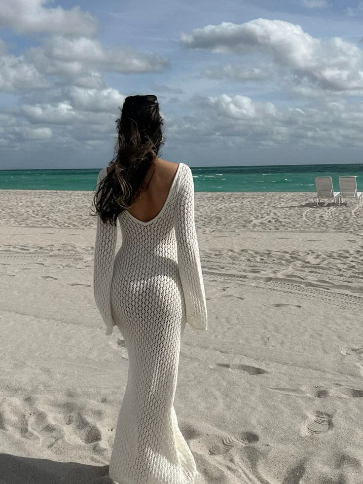 Oceana Hollow Weave Dress