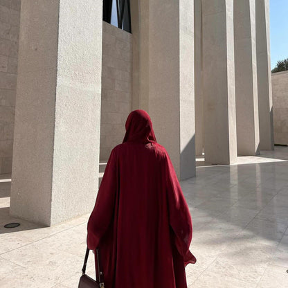 Opulent Silk Eid Abaya – Graceful Ramadan Caftan Gown