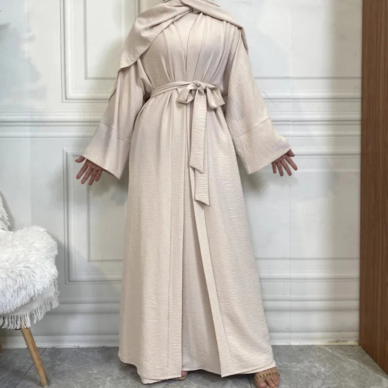 Timeless Simplicity Belted Abaya
