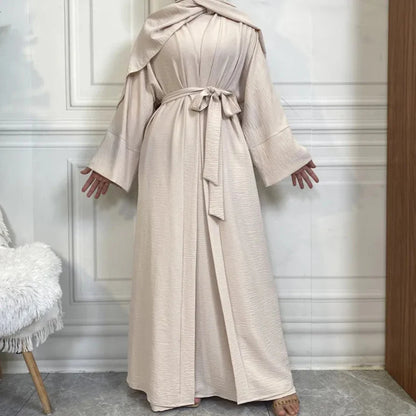 Timeless Simplicity Belted Abaya