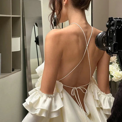 Rue Ruffle Hem Mini Dress