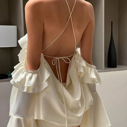 Rue Ruffle Hem Mini Dress