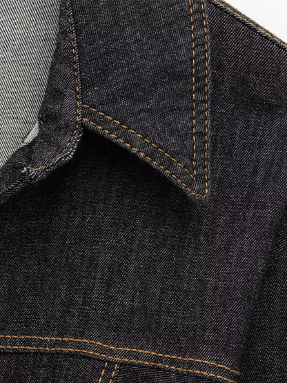 Chic Women's Vintage Denim Set