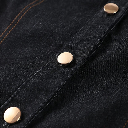 Chic Women's Vintage Denim Set