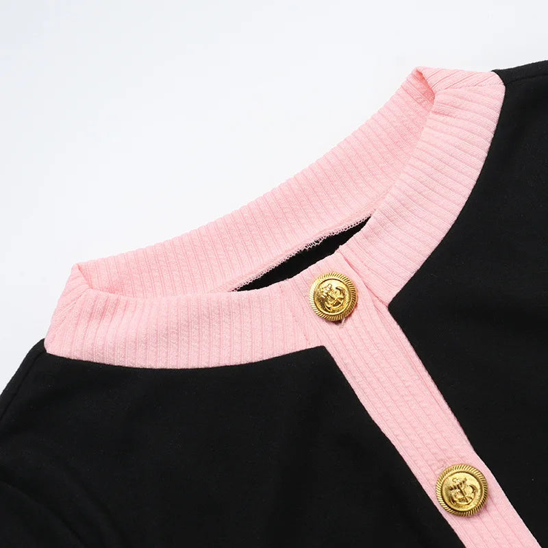 Pink Trim Power Romper