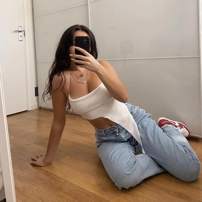 Slay Strap Asymmetric Top