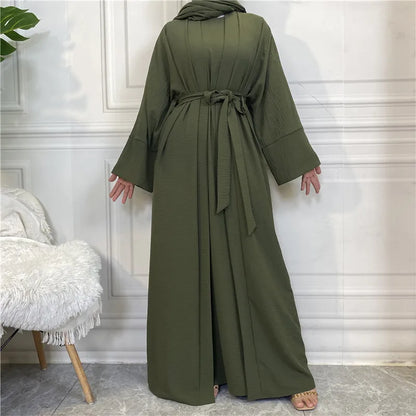 Timeless Simplicity Belted Abaya