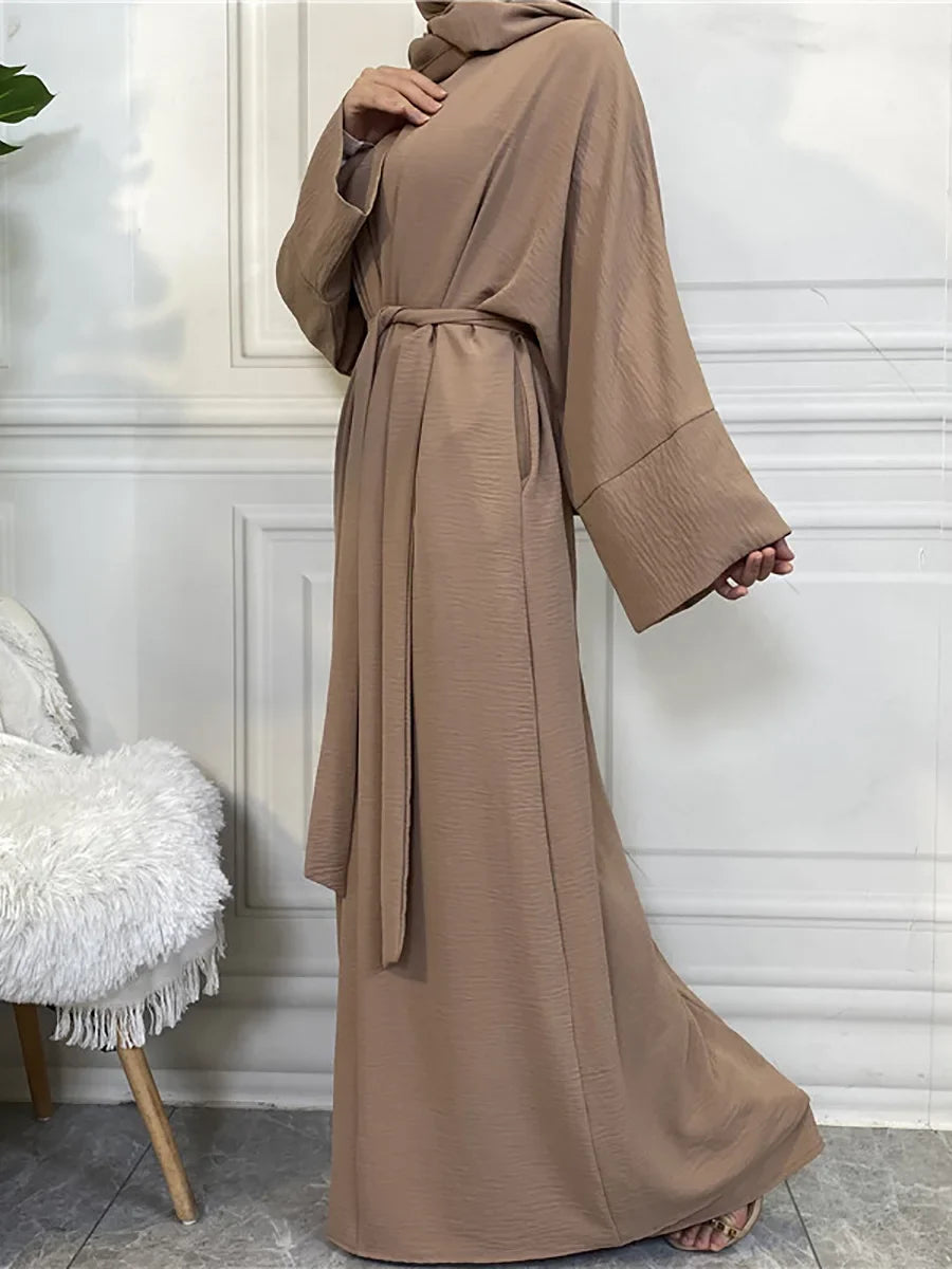 Timeless Simplicity Belted Abaya