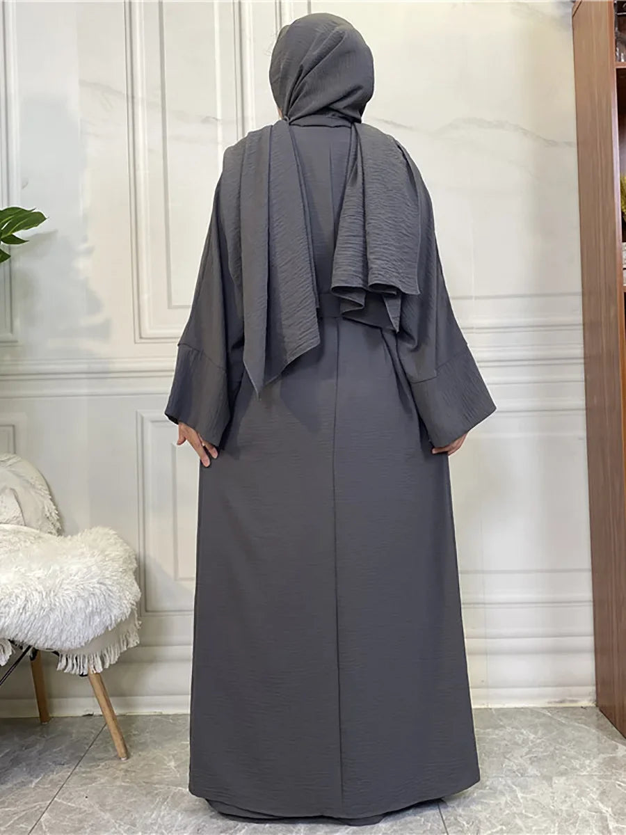 Timeless Simplicity Belted Abaya