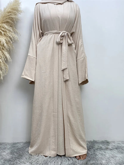 Timeless Simplicity Belted Abaya