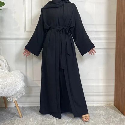 Timeless Simplicity Belted Abaya