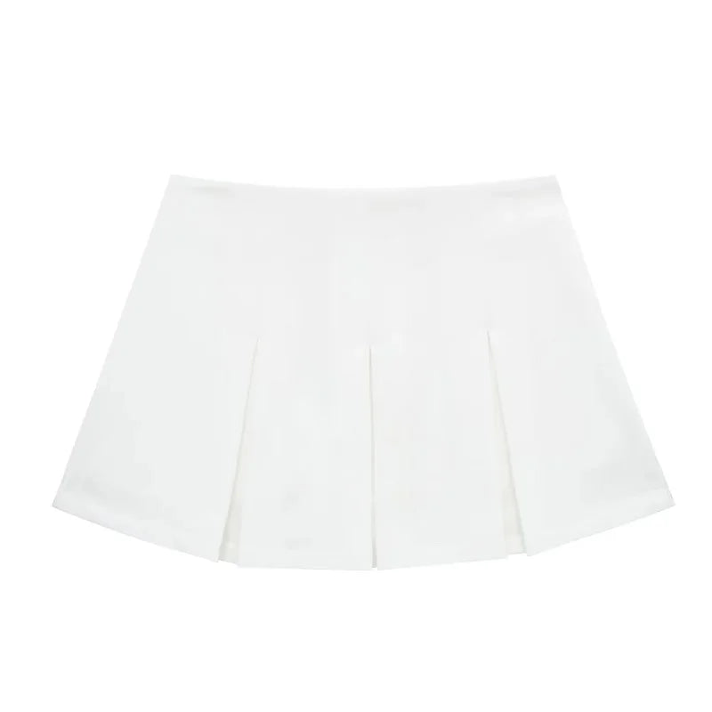 Chic High-Waist Tailored Skorts
