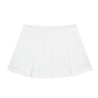 Chic High-Waist Tailored Skorts