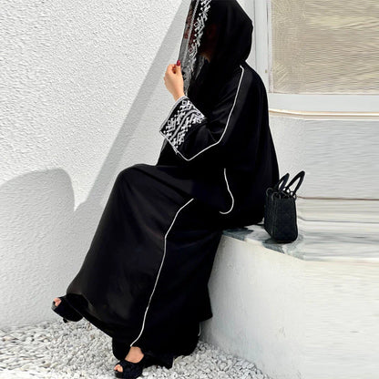 Elegance Veil Embroidered Abaya