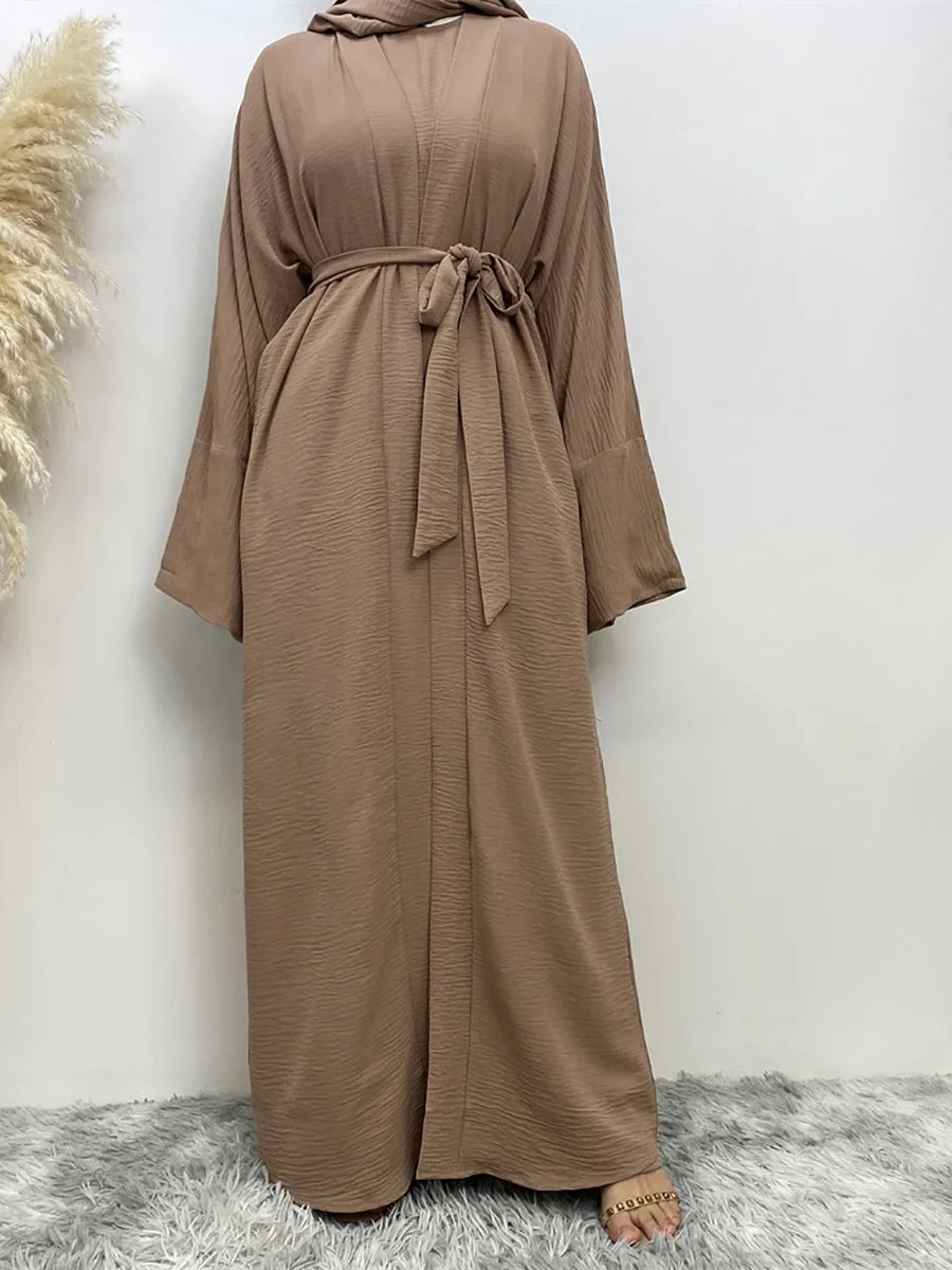 Timeless Simplicity Belted Abaya
