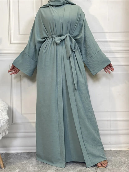 Timeless Simplicity Belted Abaya
