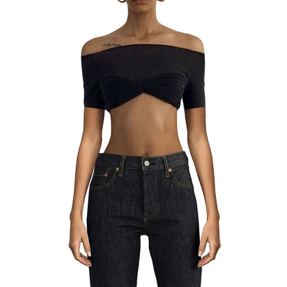 Siren Sheer Strapless Crop