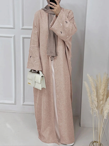 Lunar Glow Embroidered Abaya