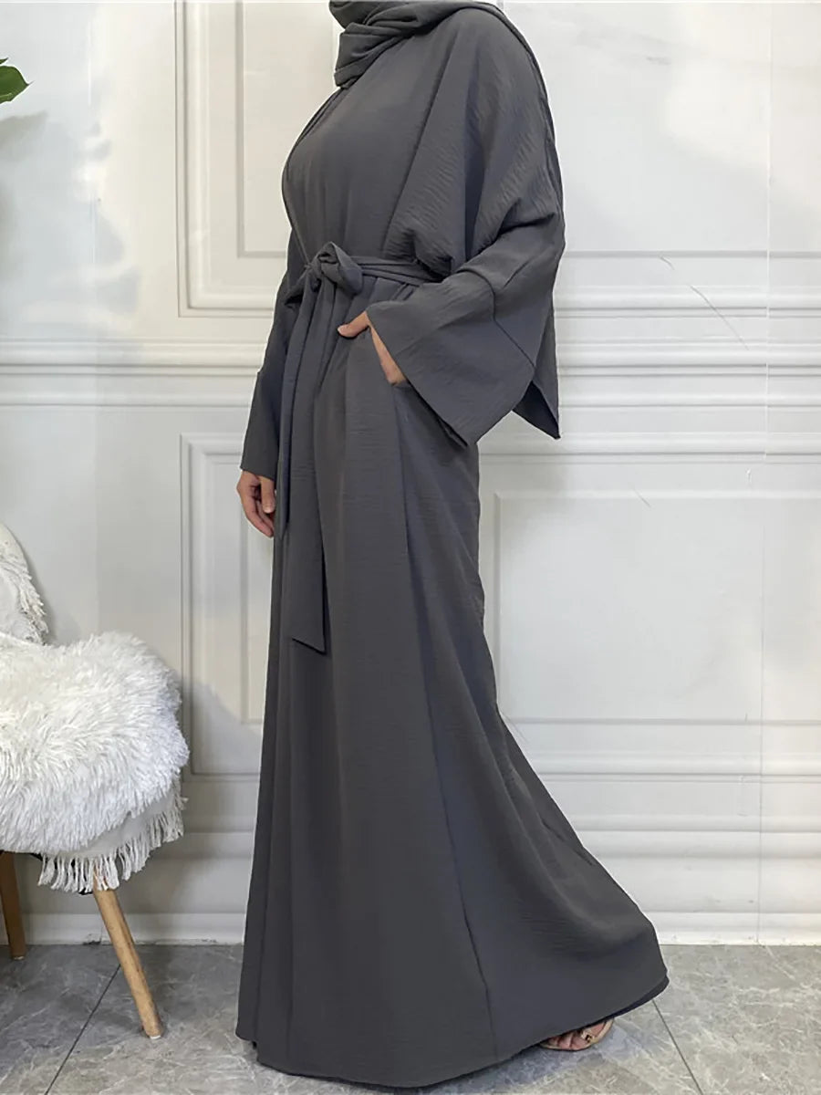 Timeless Simplicity Belted Abaya