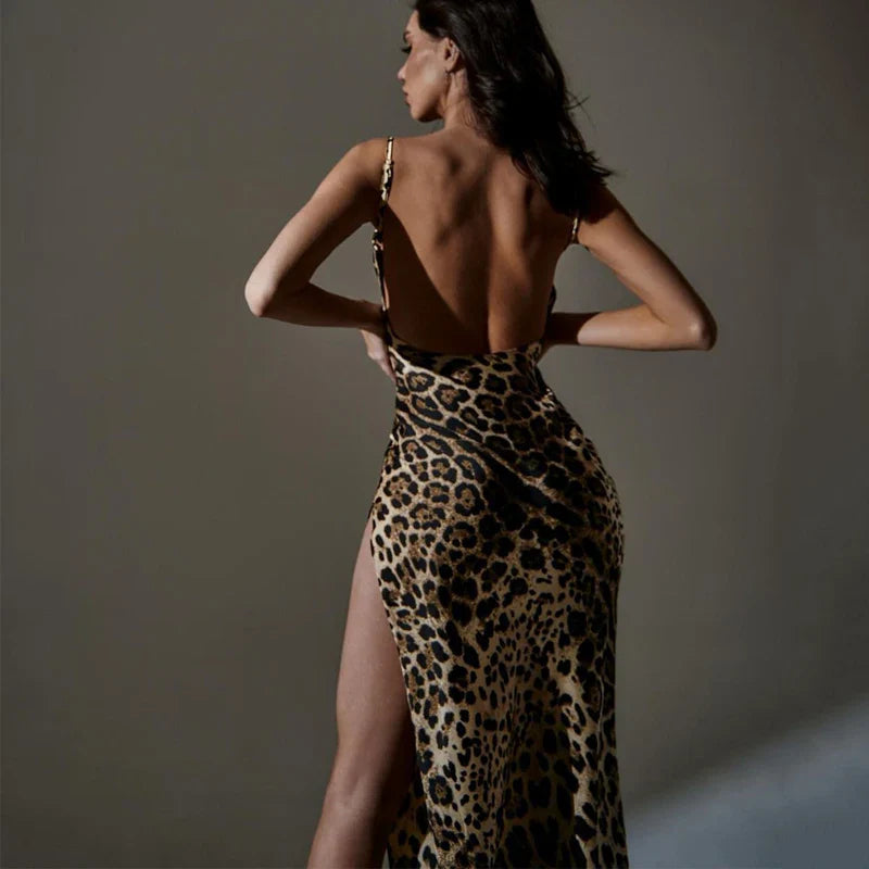 Leopard Print Maxi Dress