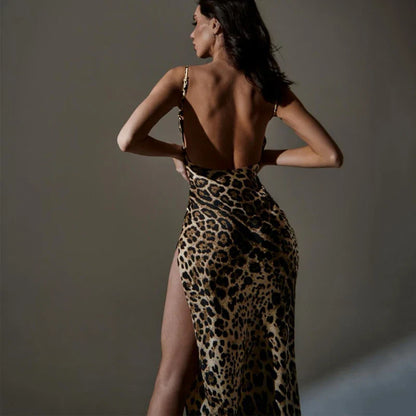 Leopard Print Maxi Dress