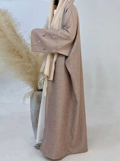 Lunar Glow Embroidered Abaya