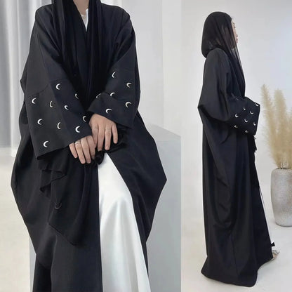 Lunar Glow Embroidered Abaya