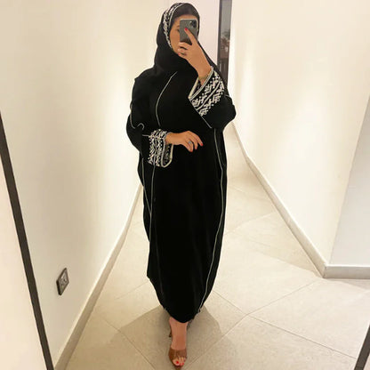 Elegance Veil Embroidered Abaya