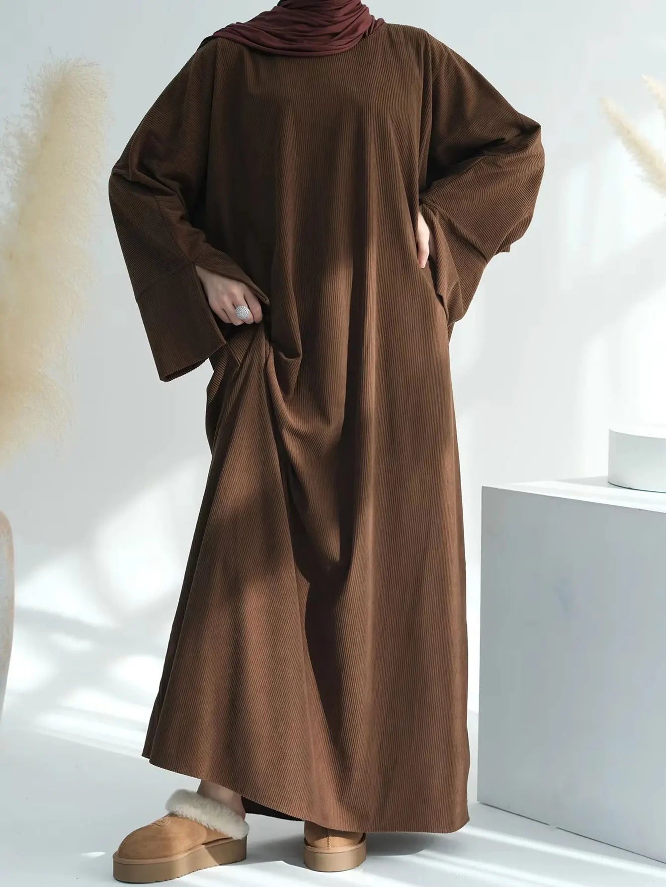 Velour Grace Corduroy Abaya