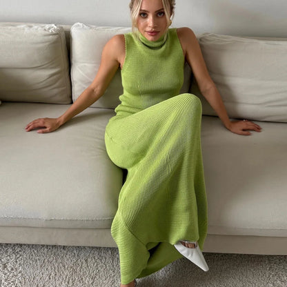 Elegant Knitted Skirt Set