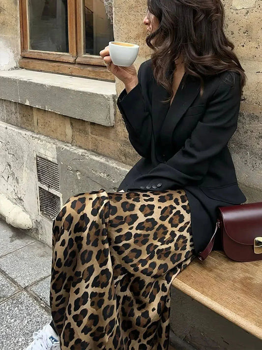 Slay Spot Leopard Print Skirt