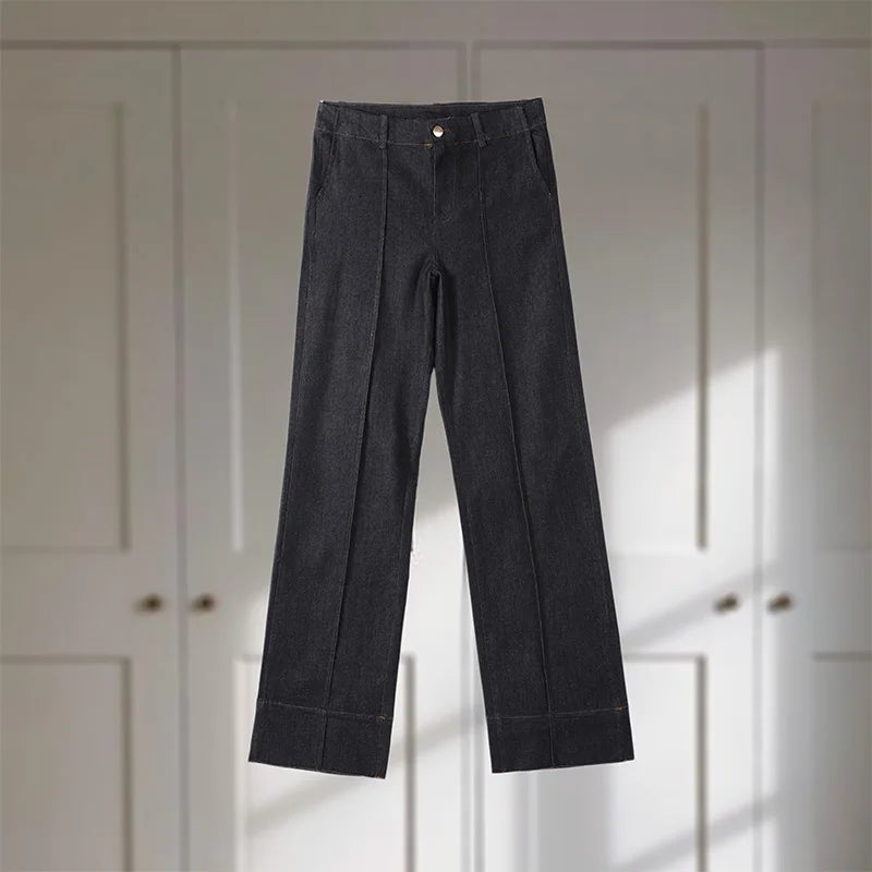 Chic Women's Vintage Denim Set