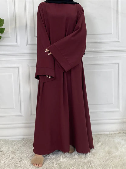 Blush Elegance Belted Maxi Dress