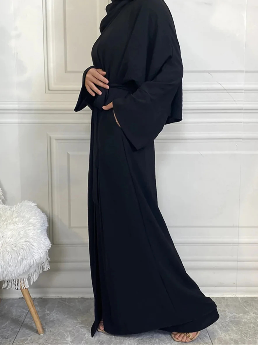 Timeless Simplicity Belted Abaya