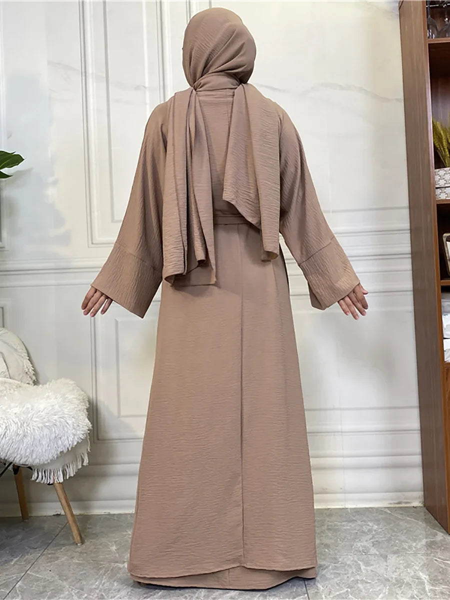 Timeless Simplicity Belted Abaya