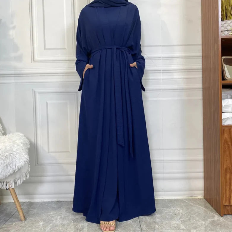 Timeless Simplicity Belted Abaya