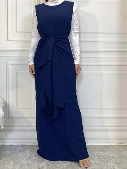 Timeless Simplicity Belted Abaya