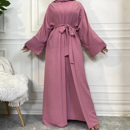 Timeless Simplicity Belted Abaya