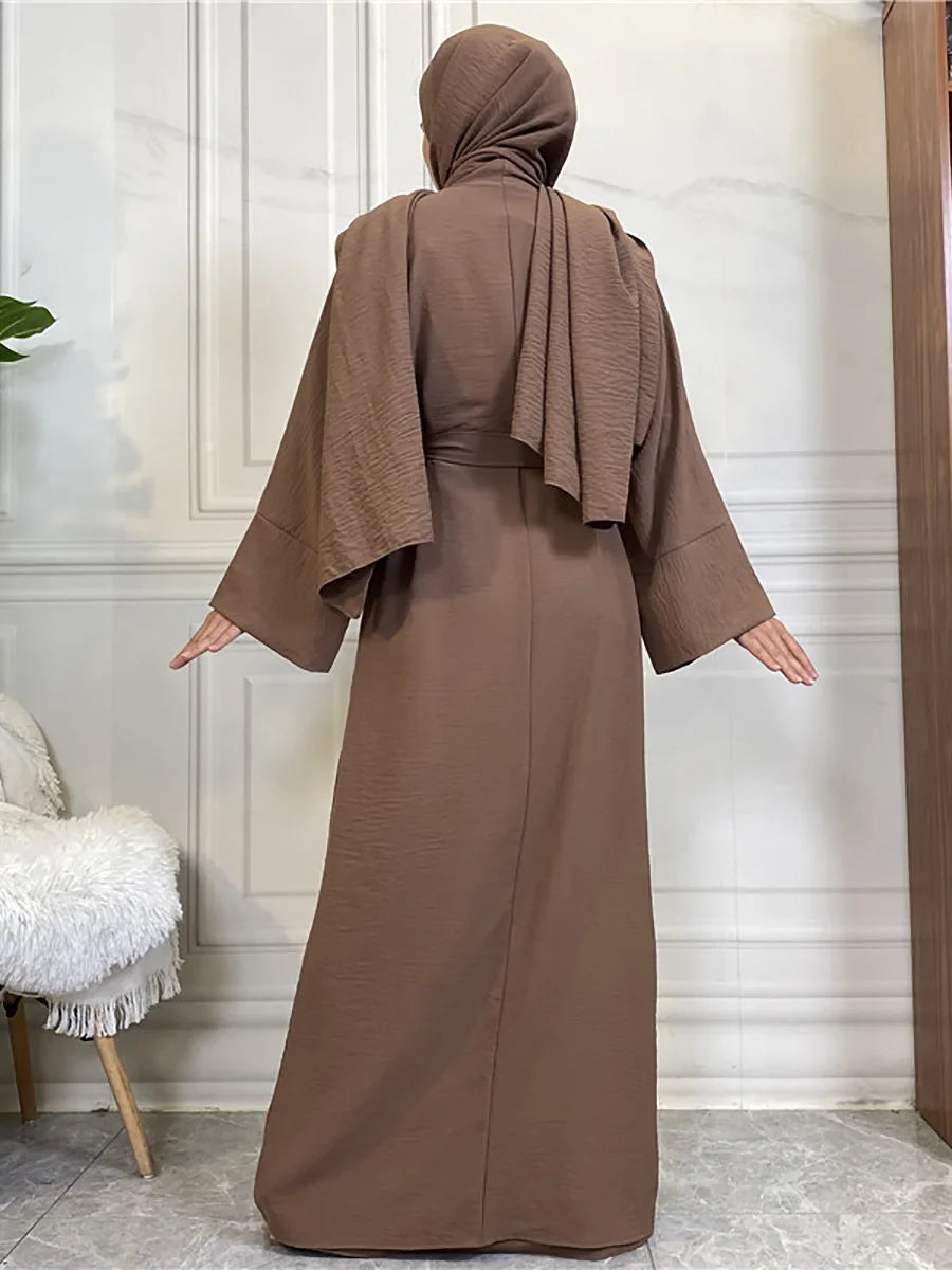 Timeless Simplicity Belted Abaya