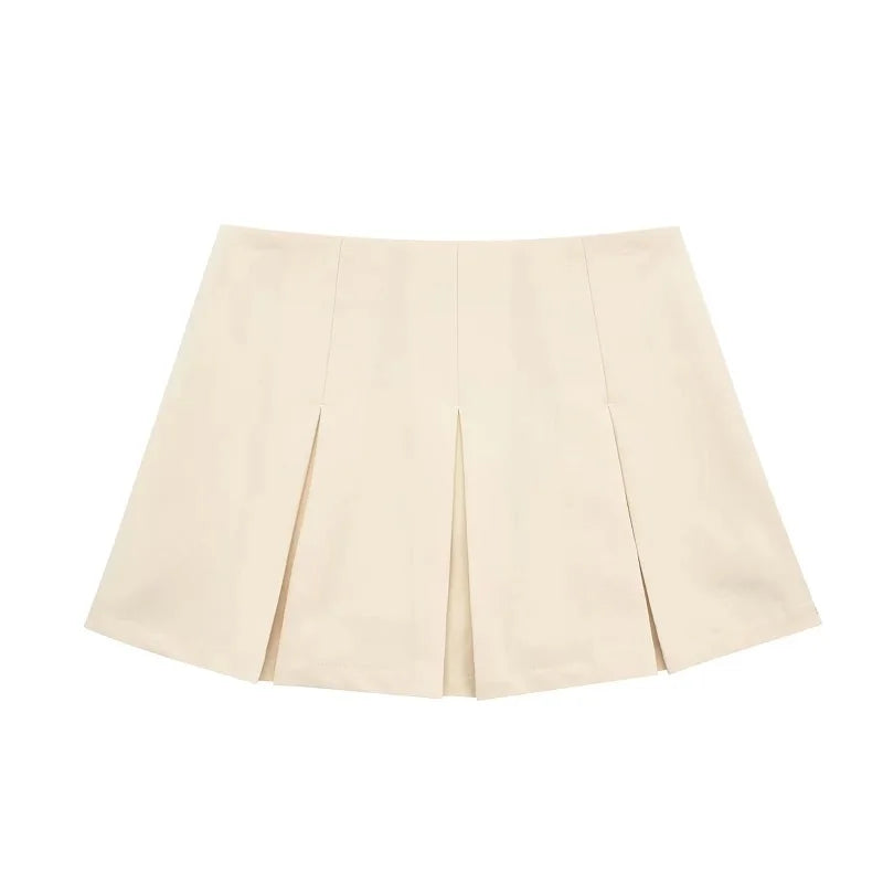Chic High-Waist Tailored Skorts