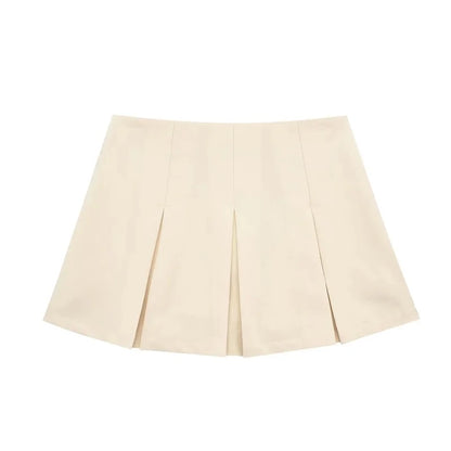Chic High-Waist Tailored Skorts