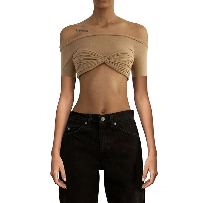 Siren Sheer Strapless Crop