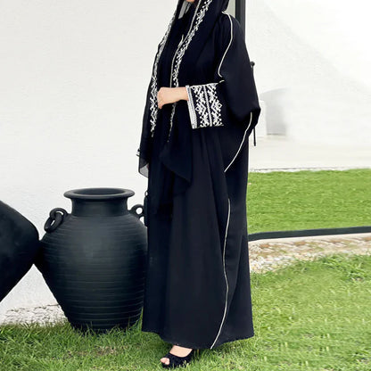 Elegance Veil Embroidered Abaya