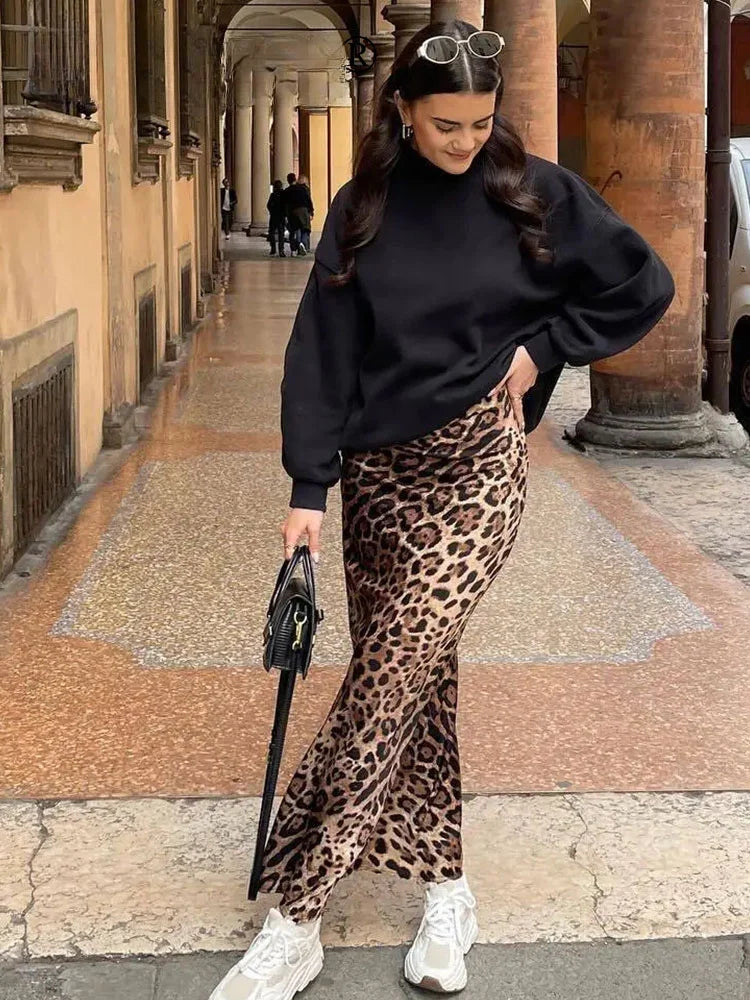 Slay Spot Leopard Print Skirt