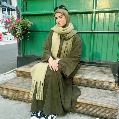 Velour Grace Corduroy Abaya