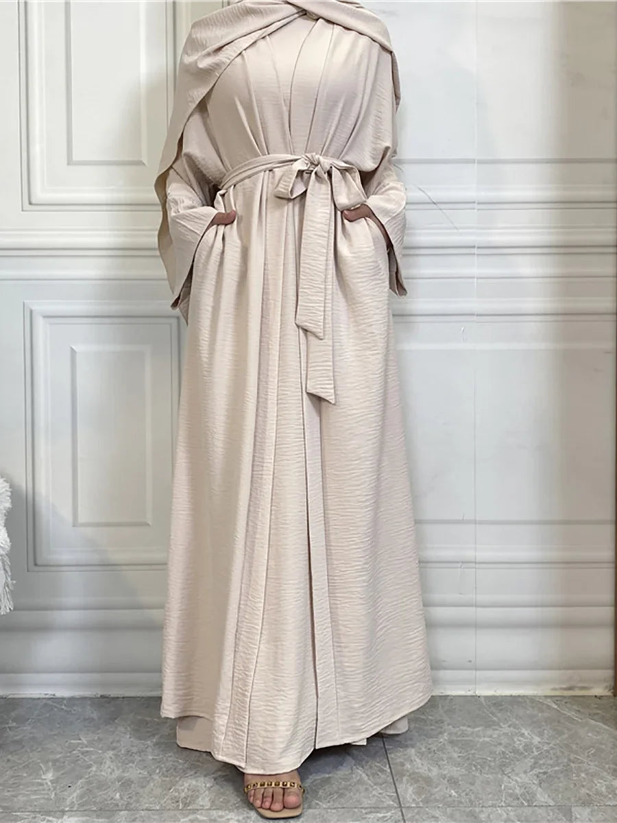 Timeless Simplicity Belted Abaya