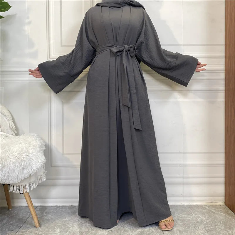 Timeless Simplicity Belted Abaya